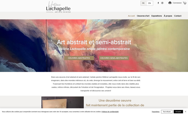 Hélène Lachapelle Art: Hélène Lachapelle artiste peintre contemporaine québécoise vous fait découvrir son univers de peintures abstraites et semi-abstraites