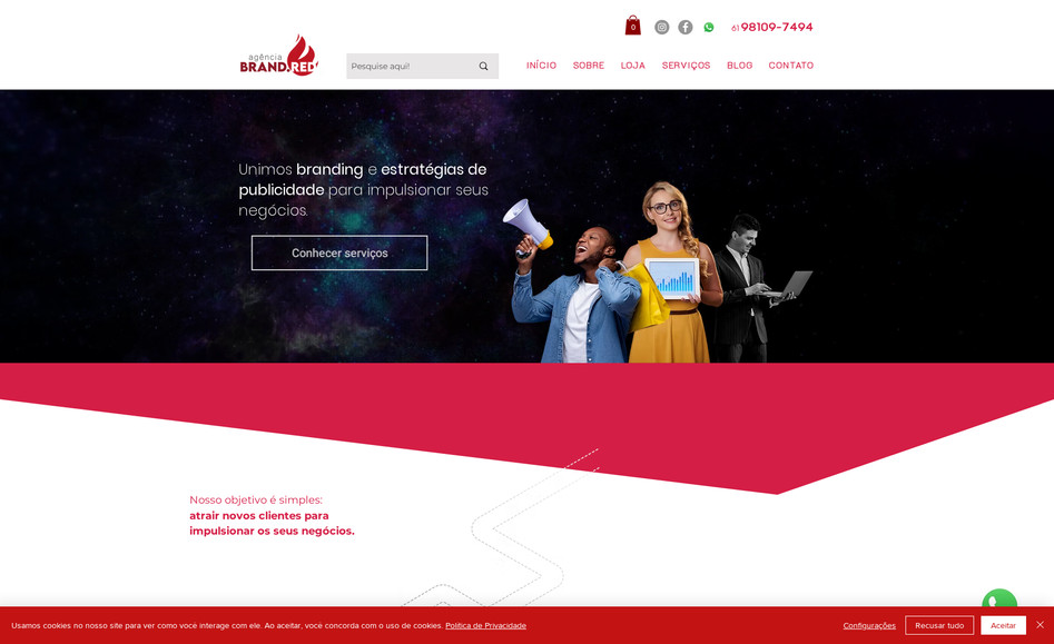 Agência Brand Red: Agência Brand Red - Web sites, Tráfego pago, Design gráfico, Vídeos, Registro de Marca, Marketing Digital.