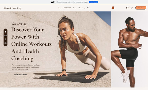 Jenny -Fitness Coach: New Website for Fitness Coach