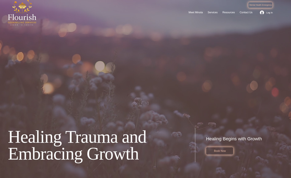  Flourish Counselling Services: Healing Trauma and Growth website for booking online. 