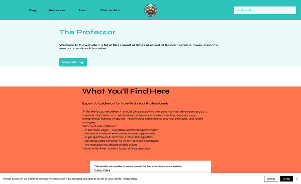 The Professor : The Professor :  its full of blogs about all things AI, aimed at the non-technical, I would welcome your comments and discussion.