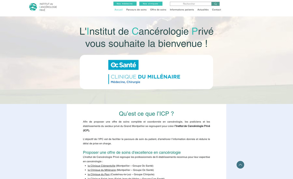 Institut De Cancerologie Privé: Création du site à partir d'un ancien site.
Intégration CMS avec bases de contenu
Site de documentation sur le cancer