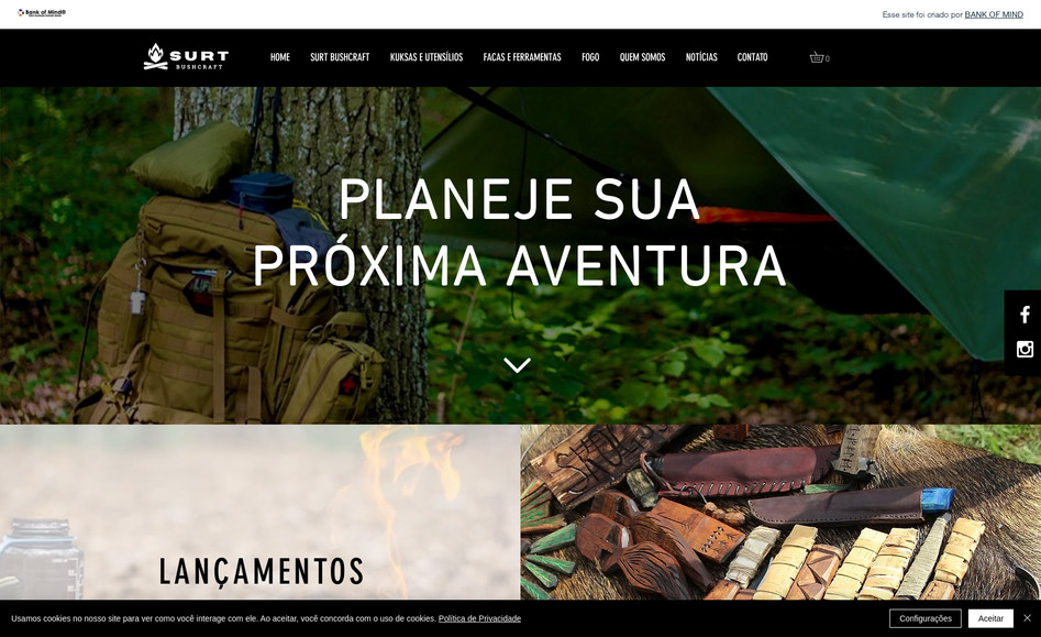 Bushcraf Store: Lojas de  Equipamentos para acampamentos
