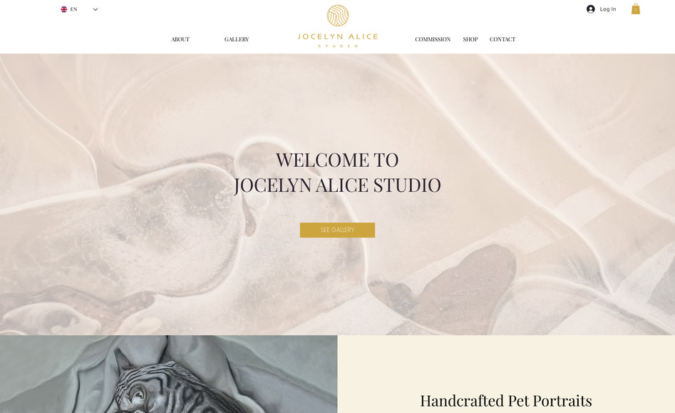 Jocelyn Alice Studio: For this project, I designed a fully bespoke website that serves as a digital portfolio for Jocelyn Alice. The design emphasizes minimalism and elegance, allowing her artwork to take center stage. Each section was thoughtfully crafted to create a seamless browsing experience, with structured galleries that showcase her work in the best possible light. By optimizing navigation and layout, the website provides visitors with an intuitive and immersive way to explore Jocelyn’s artistic journey.