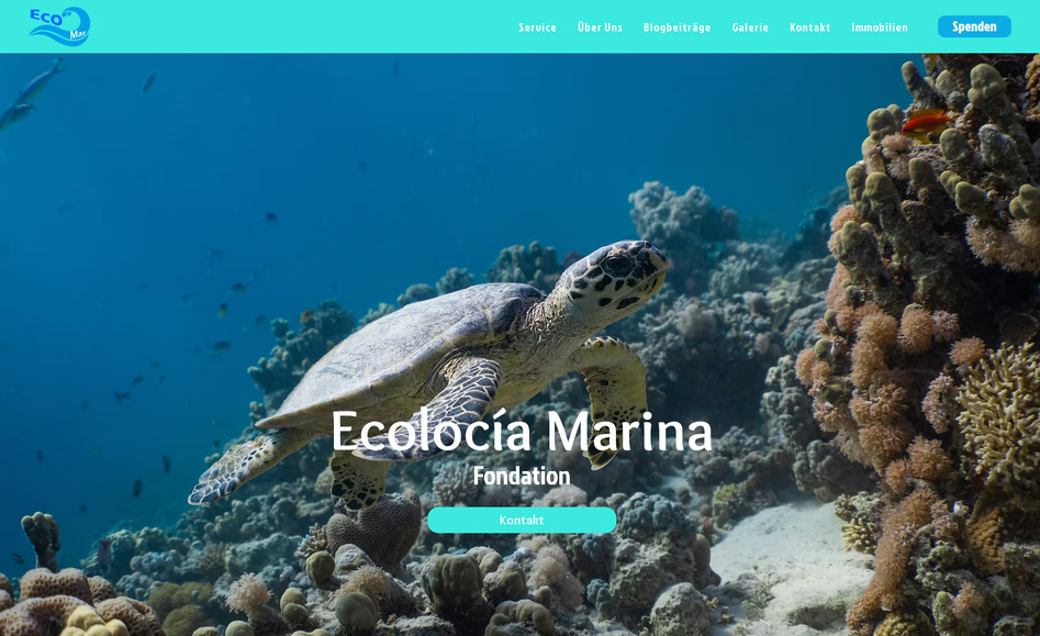 Ecomar: Für Ecomar haben wir eine informative Website entwickelt, die sich dem Thema Umweltschutz und Meeresökologie widmet. Ziel war es, komplexe Inhalte verständlich darzustellen, ein ansprechendes Nutzererlebnis zu schaffen und direkte Unterstützung durch Spenden zu ermöglichen.

Umgesetzte Funktionen und Inhalte:

Startseite mit eindrucksvollen Bildern und klarer Botschaft
Themenseiten mit Informationen zu Projekten und Forschung
Integration von multimedialen Inhalten wie Fotos und Videos
Spendenfunktion zur direkten Unterstützung der Projekte
Kontaktseite mit Formular und relevanten Informationen
Responsives Design für eine optimale Darstellung auf allen Geräten
SEO-Optimierung zur besseren Auffindbarkeit bei Google
Strukturierte Inhalte für eine einfache Navigation

Die Website verbindet visuelle Stärke mit inhaltlicher Tiefe. Besucher erhalten schnell einen Überblick über die Mission von Ecomar, können sich umfassend informieren und direkt mit einer Spende zum Schutz der Meere beitragen.

For Ecomar, we created an informative website dedicated to environmental protection and marine ecology. The goal was to present complex topics in an accessible way, provide an engaging user experience, and enable direct support through donations.

Implemented features and content:

Homepage with impactful visuals and clear messaging
Topic pages with information about projects and research
Integration of multimedia content such as photos and videos
Donation feature for direct support of the projects
Contact page with form and relevant details
Responsive design for seamless display across all devices
SEO optimization for improved Google visibility
Structured content for easy navigation

The website combines strong visuals with in-depth content. Visitors quickly gain an overview of Ecomar’s mission, can explore the projects, and directly contribute to marine protection through donations.