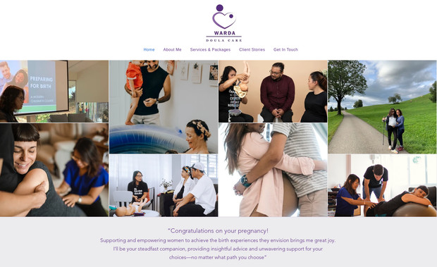 Warda Doula Care: Doula Care website