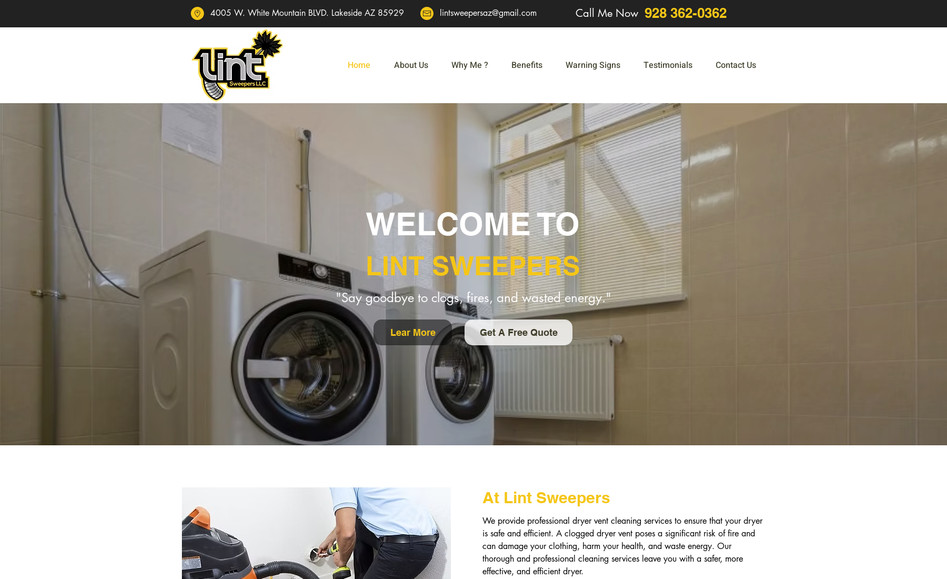 Lint Sweepers: have done with.
01: Logo design.
02: Complete and sleek website design.
03: A brand new design.
04: Added booking app. Contact forms etc.
05:Images as per them of website.
06:Videos as per theme of website.
17: very unique design.
18:Responsive design.
