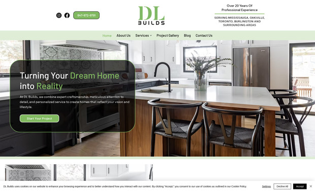 DL Builds : The DL Builds website project involved a complete redevelopment of their existing website. I took over the previous site and rebuilt it from the ground up to improve performance, usability, and search visibility. The new website was designed to be fully responsive, ensuring a seamless experience across desktop, tablet, and mobile devices.

The site features a robust project gallery that highlights completed work and showcases DL Builds’ craftsmanship in a clean, professional format. The website includes more than 10 custom-built pages, each structured for clarity, strong calls to action, and user-friendly navigation.

To support long-term growth, consistent blog content was created and published throughout the first year, helping to improve organic search rankings and establish DL Builds as an authority in their industry. Advanced SEO strategies were implemented across the entire site, including technical optimization, on-page SEO, keyword targeting, and performance enhancements.

Overall, the new website delivers faster load times, improved user engagement, stronger search engine visibility, and a modern, professional online presence that better represents the DL Builds brand and supports lead generation.