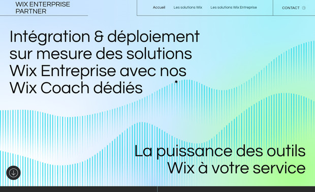 W Enterprise: Site dédié à la commercialisation des offres B2B de Wix Entreprise