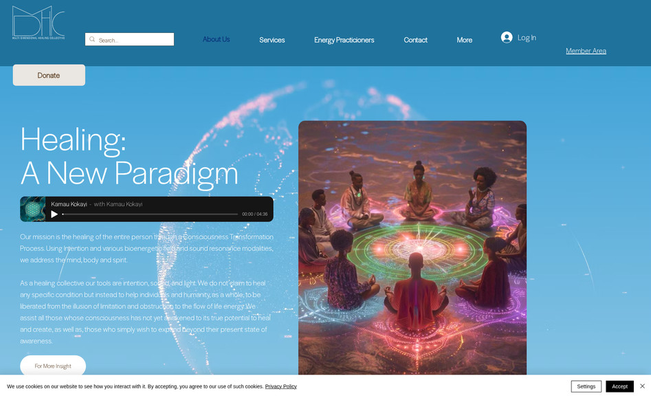 MDHC : MDHC i for complementary and alternative medicine websites, which approaches include reiki massage, meditation coach, spiritual healing, yoga, meditation, Buddhism, Buddhist practices, samadhi, energy healing, tai chi, acupuncture, massage therapy, spinal manipulation, art therapy, music therapy, biofeedback, guided imagery, and dietary supplements.