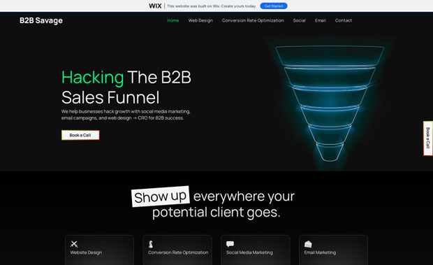 B2B Savage - Our Marketing Services: This is our website to showcase our B2B marketing services.  