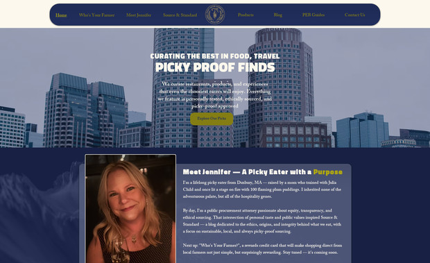 Picky Eater Boston: A complete advanced Website For a Blogger
