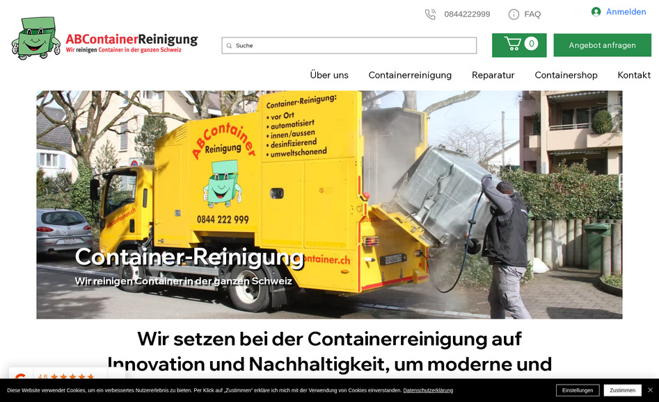 ABContainer: Gesamter Webauftritt