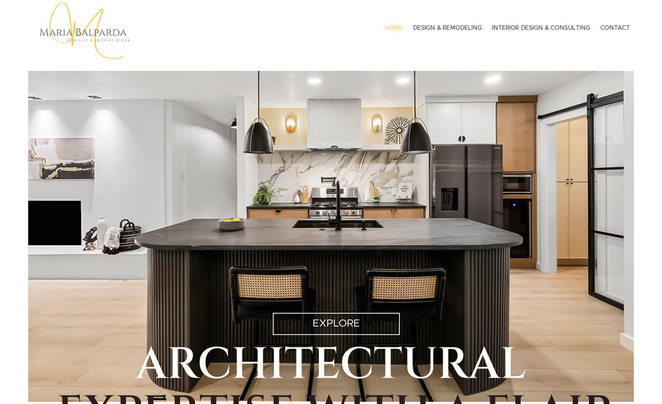 Maria Balparda: A sophisticated and stylish website designed for Maria Balparda, an interior designer known for transforming spaces with elegance and creativity. The site showcases her portfolio of residential and commercial projects, with beautiful imagery and detailed descriptions of her design process. Featuring a seamless layout and an easy-to-navigate structure, the website highlights Maria’s unique approach to interior design and helps potential clients envision their dream spaces.