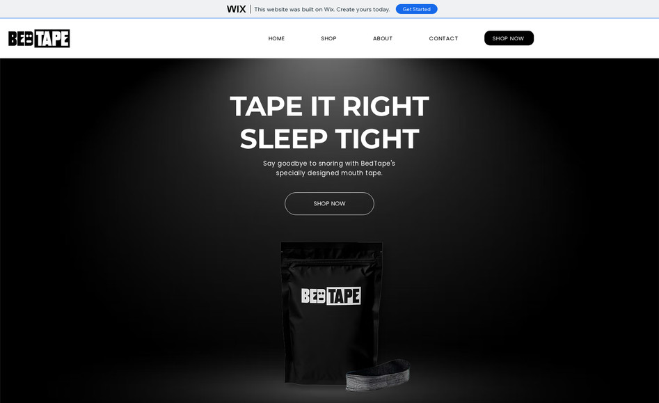 BEDTAPE: A product website to showcase product's different features. This website helped client to boost sales of his product. 