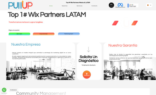 Pull Up Marketing: Empresa de Marketing Digital Top #1 Wix Partner en México y Latam