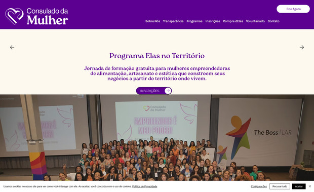 Consulado da Mulher: Web Design