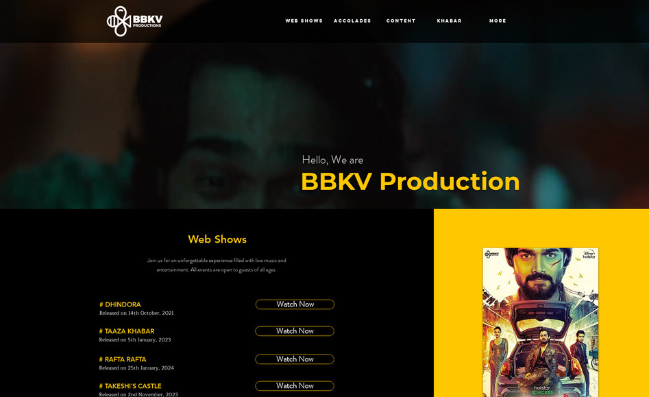 bbkv productions: BB Ki Vines Production Website