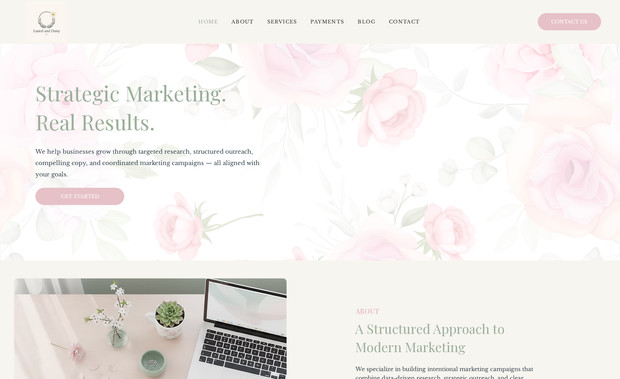 Laurel & Daisy Co.: I built this website from scratch using Wix for Laurel & Daisy Co., a creative studio with a premium brand focus. I designed the complete layout, structured the content, and ensured clear service presentation and smooth navigation. The website emphasizes clean branding, strong positioning, and a professional, trustworthy look, optimized for client inquiries and consultations.