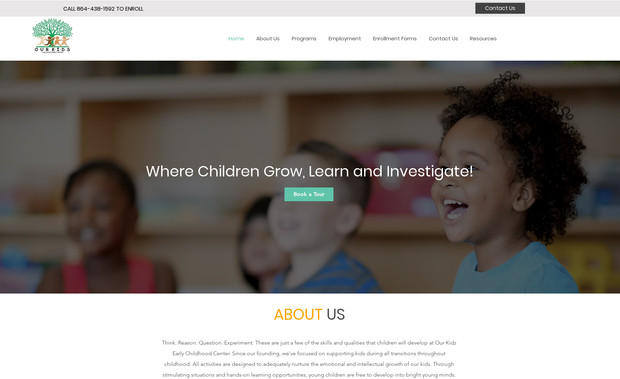 Our Kids CDC: Daycare Website