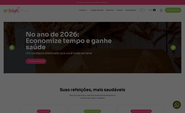 Delight: Delivery de Refeições Saudáveis em Brasília - DF