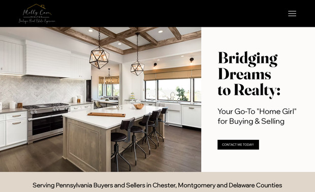Real Estate by Molly: This Wix Studio Website was created for a Realtor. 