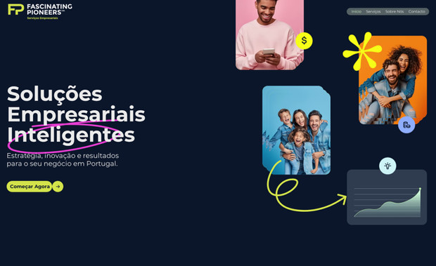 Fascinating Pioneers: Fascinating Pioneers es un proyecto creado para impulsar la visión de una marca innovadora. Diseñamos un sitio web que combina creatividad y estrategia, con una estética moderna y fresca que refleja su espíritu pionero. El resultado es una plataforma digital preparada para inspirar, conectar y proyectar el crecimiento de sus soluciones empresariales al siguiente nivel.