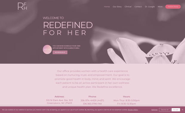 Redefined For Her: In this project we merged aesthetics with functionality. Creating a aesthetically pleasing and classic design, every element was strategically curated to enhance user experience and interaction.