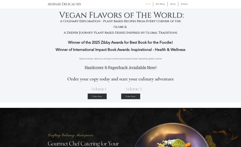 Adinas Delicacies: I was responsible for the complete design and layout of the website, ensuring a modern, user-friendly, and responsive interface tailored to the client's brand and objectives. In addition to the visual structure, I also created all website content — crafting clear, engaging, and SEO-friendly copy to effectively communicate the client’s message and services. Beyond the design and content work, I assisted in connecting the domain and setting up a professional business email, ensuring the entire online presence was fully functional and seamlessly launched.