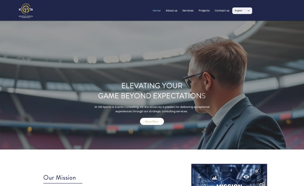 Gbsports-Events: I designed and developed the "GB Sports & Events" website on "Wix", creating a clean, multi language, branded website with clear contact details and consultation scheduling. My role included layout design, visual branding, responsive formatting, and structuring key elements to support upcoming launch goals and client engagement.