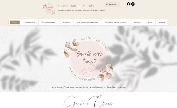 Association Je Te Crois: Création site internet