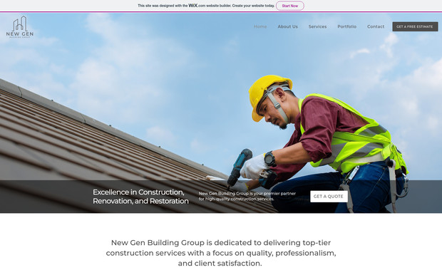 New Gen: The NewGen Building Group website was designed to showcase their expertise in the construction and renovation industry. This dynamic platform highlights their range of services, including architectural design, remodeling, and custom building projects.