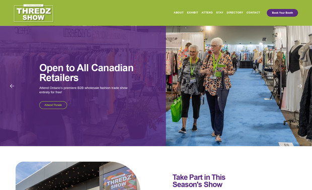 Thredz Show: SEO strategy, copywriting, photography and website development