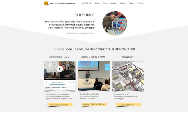 Marco Chiarello Arch: Risoluzione problemi SEO e attivazione checkout vendita corsi