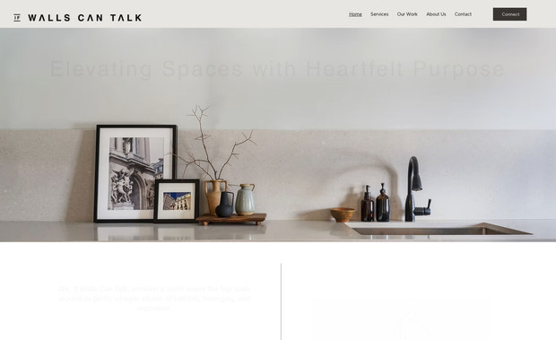 If Walls Can Talk: Interior Design start-up who were looking for SEO optimization and selected to have their website complete revamped for SEO optimization. Client also took a business consultation.