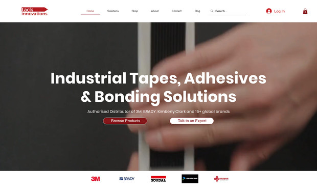 TackInnovations: Classic website meeting top notch industry standards displaying variety of products and categories to choose from with payment functionality added.
