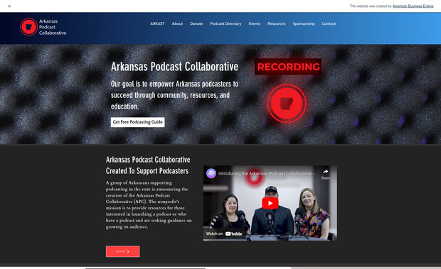 ARKAST: This website is for a podcasting resource company.
