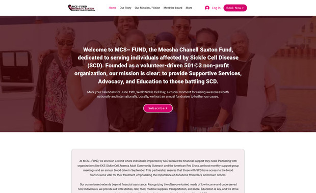 MCS4SCD: I designed a professional and informative website for MCS4SCD (Multicultural Support for Sickle Cell Disease). The site shares helpful resources, educates visitors about SCD, and encourages community involvement. It includes sections for events, support services, and contact information. The website is mobile-friendly, easy to navigate, and optimized for visibility on search engines.