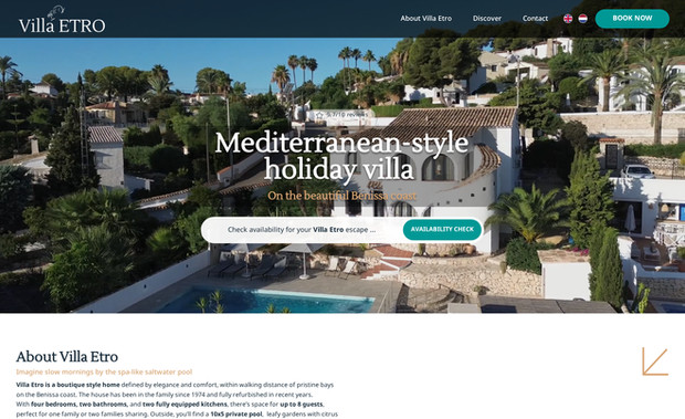 Villa Etro: • Website design
• Mobile site
• Pro SEO
