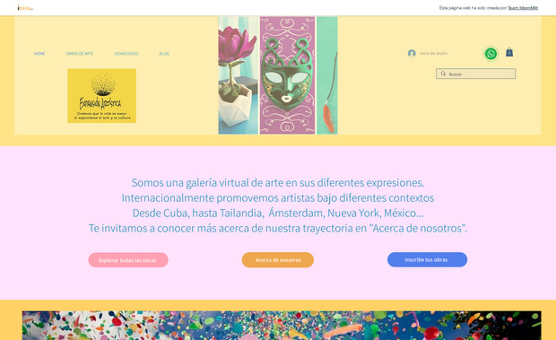 Expasión artística: Diseño de galería de arte en línea.
Tienda en línea para compra de arte y activación de pasarelas de pago.
Alta de productos por categorías.
Generación de páginas legales.
Generación de imágenes con IA, iconos en 3D, retoque de obras de arte y montaje sobre maquetas para exhibición uniforme en la plataforma, tanto para obras horizontales como verticales.
Generación de contenido visual y escrito optimizado para SEO en todo el sitio web, incluyendo la metadescripción de gráficos. 
Optimización de videos para carga rápida de sitio web.