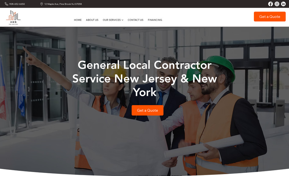 A & Q Pro Services: Website SEO optimization performed using Ahrefs and SEMrush insights to boost organic traffic, increase sales, enhance conversion rates, improve user experience, and lower bounce rates.
