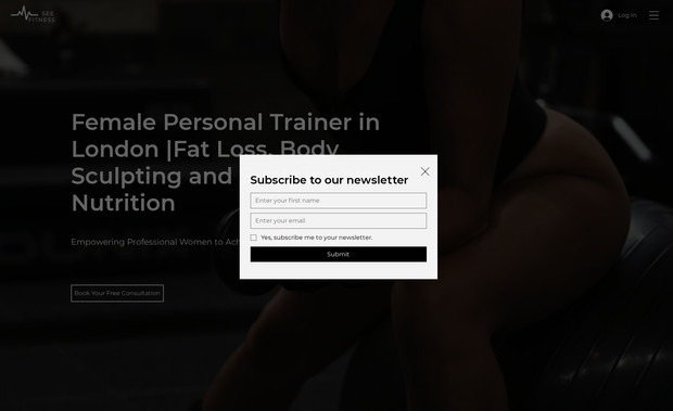 See Fitness: Designed and developed the site