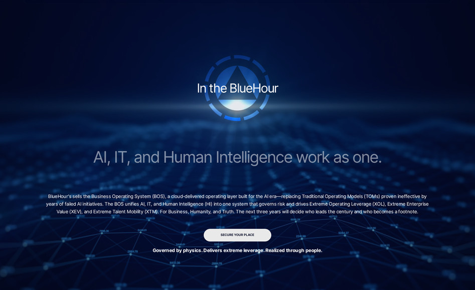 BlueHour: An advanced website build on Wix Studio Platform includes animation series, hover interactions, mouse over effects, CMS, contact form, video sequences. 