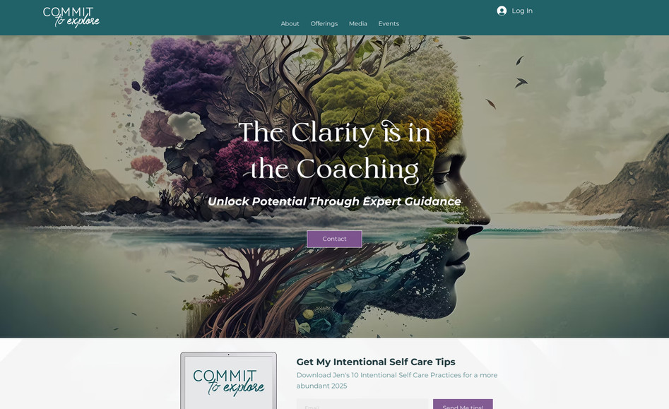 Jen Kerkado: Website & logo designed by 40pro