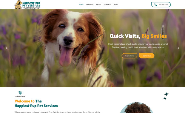 Happiest Pup Nanaimo: Professional Website Design on Wix Studio
Interactive Layout
Technical SEO