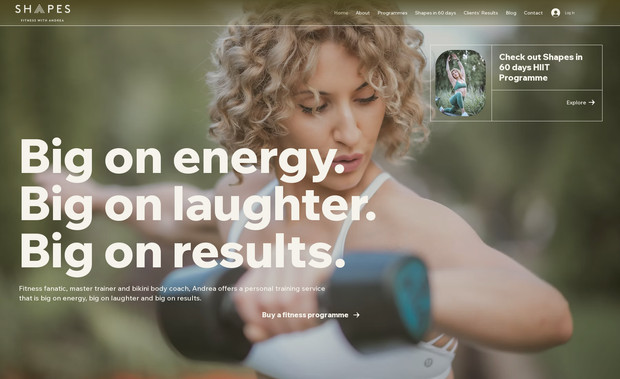 Shapes with Andrea: Personal branding site. Meet Andrea performing artist, fitness and nutrition coach, entrepreneur, and founder of Shapes with Andrea. 