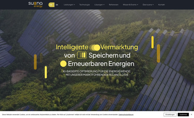 Suena: Gemeinsam mit canteatmoney haben wir die Website für Suena realisiert. Die besondere Herausforderung bestand darin, das markante und individuell gestaltete Designkonzept aus Figma präzise in Wix Studio zu übertragen und dabei eine durchgängig responsive Darstellung auf allen Endgeräten sicherzustellen.