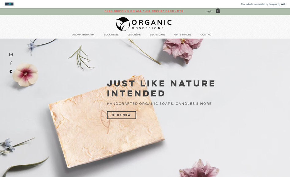 eCommerce - Retail: Organic Soaps, Candles, Beard Care & More.