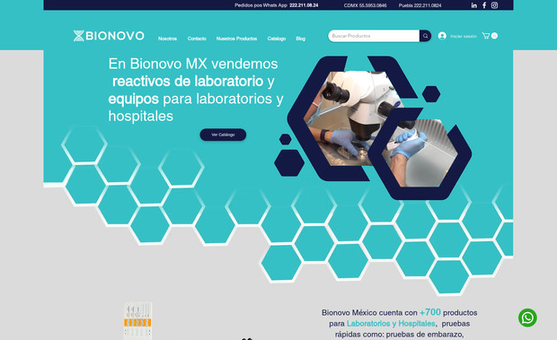 Proveedor de Laboratorios Bionovo MX: Desarrollo de Ecommerce y estrategia de Gestión de Redes.