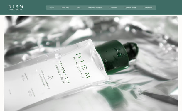 Diem: Proyecto web para producto dermatologico.